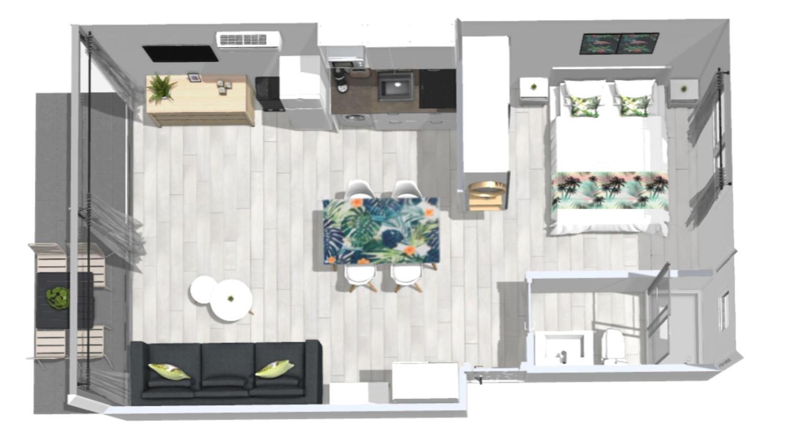 Roses Apartments Tropical Loft Vista Mar Lateral מראה חיצוני תמונה